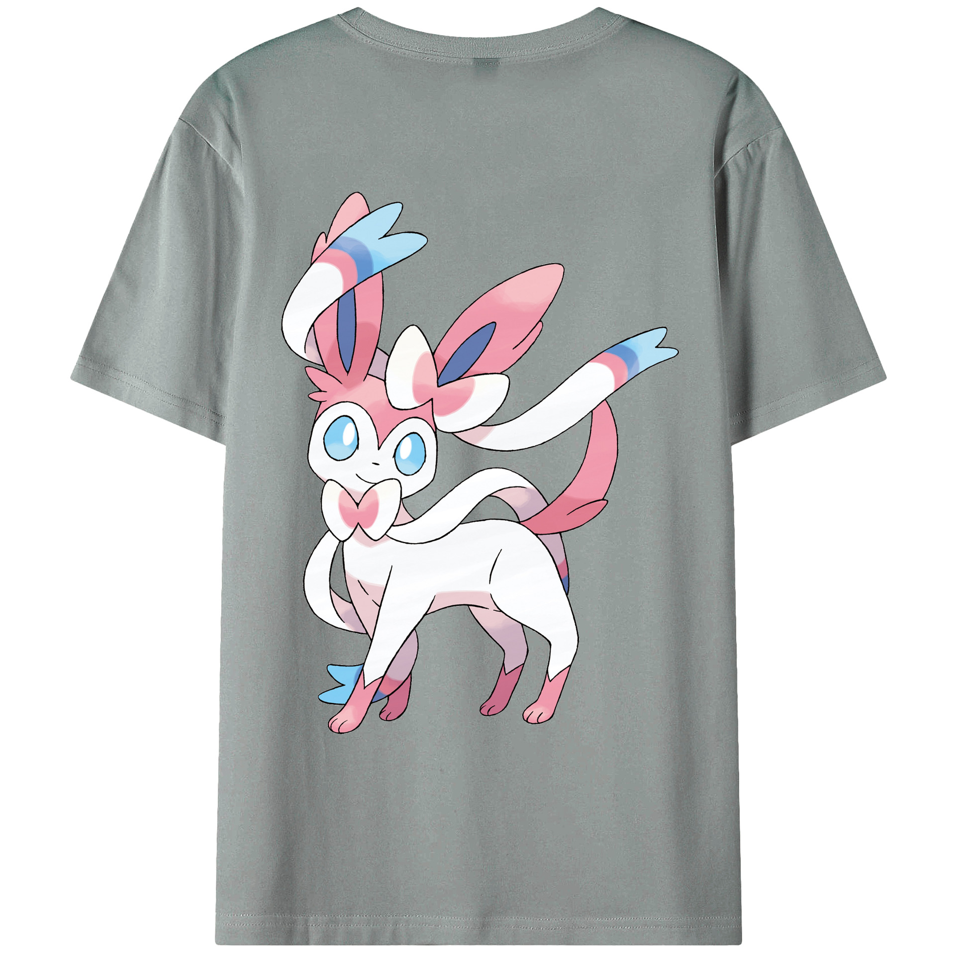 （画像用） ポケットモンスター Pokémon 綿100％ メンズ半袖Tシャツ（バックプリント） 通気性